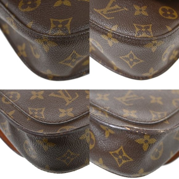 LOUIS VUITTON Saint Cloud MM Shoulder Bag Monogram Leather Brown M51243 33SH496 - Picture 12 of 16